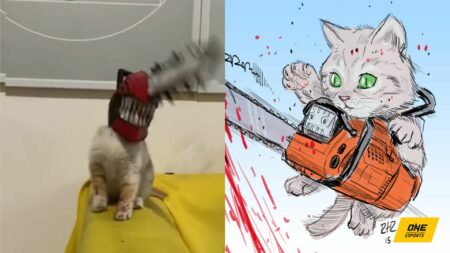 Bộ cosplay Chainsaw Man đỉnh nhất quả đất dành cho… mèo